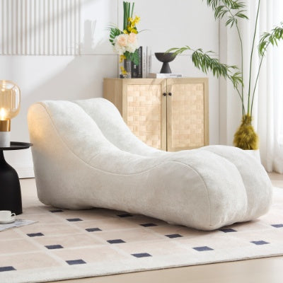 Kreatiewe Boontjiesak-Sofa Stoel Vir Volwassenes Gevul Met Hoëgehalte Spons Wat Vol En Elasties Is, Wat By Die Kurwes Van Die Menslike Liggaam Aanpas En Sagte Ondersteuning Aan Die Liggaam In Alle Aspekte Bied.