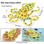 M2990 Blue Ring Octopus Yellow