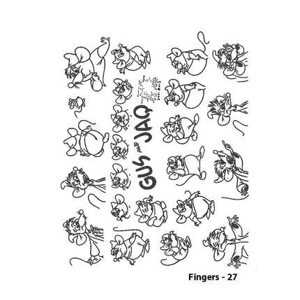 Herbal Juice Tattoo Sticker Sweat-proof Non-reflective Finger Niche Stickers