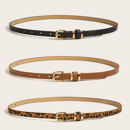 Retro Thin All-match Pin Buckle Small Belt
