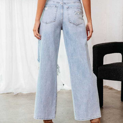 Ripped Slimming Jeans For Women