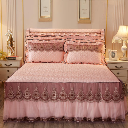 Gequilte Kantbedrok Verdik Plus Katoen Bedsprei Enkelstuk Simmons Bedoortreksel Bed Omtrek 1.8m Bed