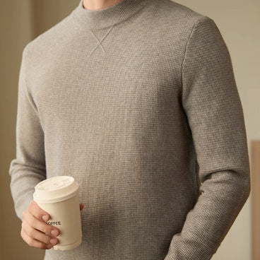 Men's Thickened Long-sleeved Round Neck Simple Casual All-match Sweater