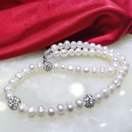 8-9mm Pêrel Halssnoer Armbandstel