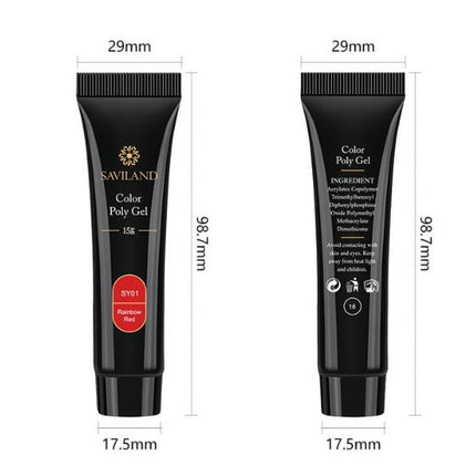 15g naelkleurige kristalverlengingsgom