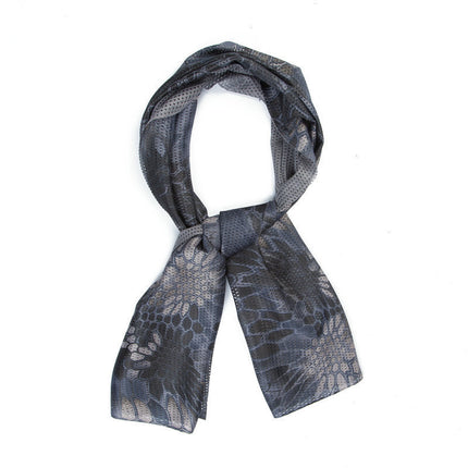 Camouflage Outdoor Net Scarf Camouflage Multicolor