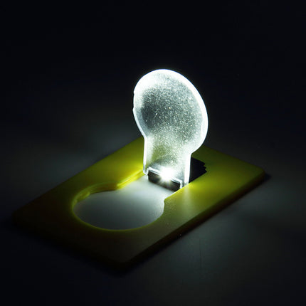 Portable LED card pocket light bulb