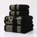 Swart / 1 Handdoek En 1 Badhanddoek