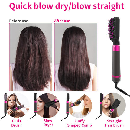 Professionele 5-in-1 Haardroër Borsel Droër En Reguitmaak Borsel Elektriese Haarstileermiddel Outomatiese Haarkruller Skoonheidsvoorrade Gadgets