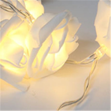 Battery Powered 1M 2M 5M 10M LED Rose Flower String Lights Holiday Valentine's Day Wedding Birthday Party Decor Garland