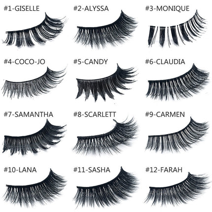 3D mink hair false eyelashes