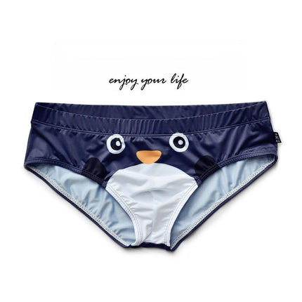 Low Waist Thin Polyester Breathable Cartoon Animal Printed Briefs