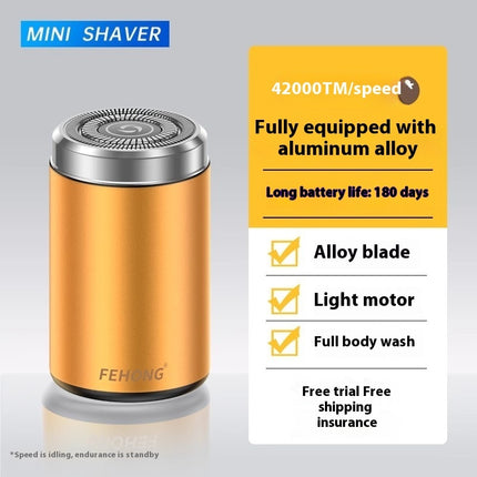 Mini Fully Washable Super Clean Portable Blade Men's Electric Shaver