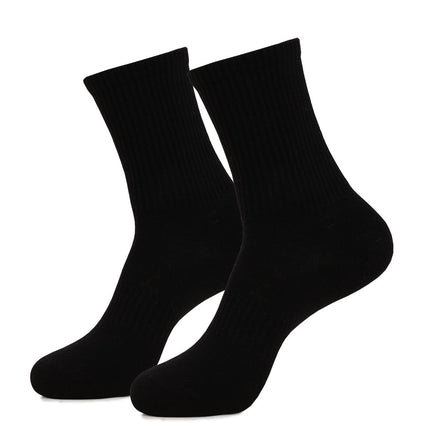 Mid-calf Combed Cotton Athletic Socks Sweat-absorbent Breathable High-pass Non-stuffy Men And Women Sports And Leisure Socks