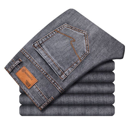 Men's Straight Stretch Casual Jeans