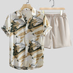 Beige Butterfly Suit / 2XL