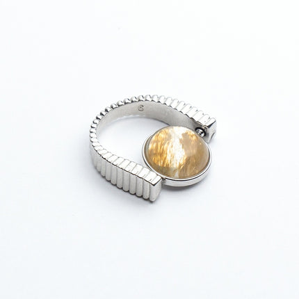 Oorspronklike Fidget Spinner Ringe Natuursteen Ringe Vervangbare Spinners Vir Angs En Stresverligting Juweliersgeskenke