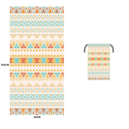 Gedrukte Swem Mikrovesel Strandhanddoek