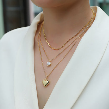 2-carat Luxury Fashion Minimalist Trend Jewelry Silver Pendant Necklace With Top-quality Moissanite, S925 Silver Electroplated With Gold