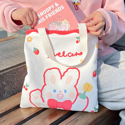 Girl Student's Cute Small Canvas Bag Shoulder