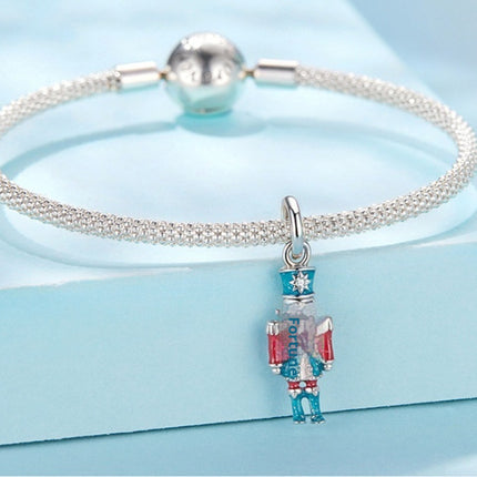 Silver Ziyun Oorspronklike S925 Sterling Silwer Neutkraker Hanger Onderdele Voogengel Diy Armband Gelukskrale