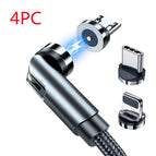 Swart 4ST / 1m / Tipe C Apple en Android