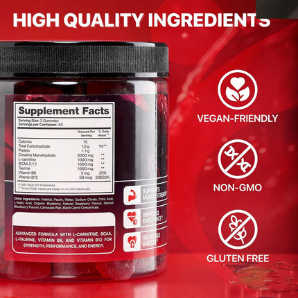 Kreatiengummies En Vitamiene