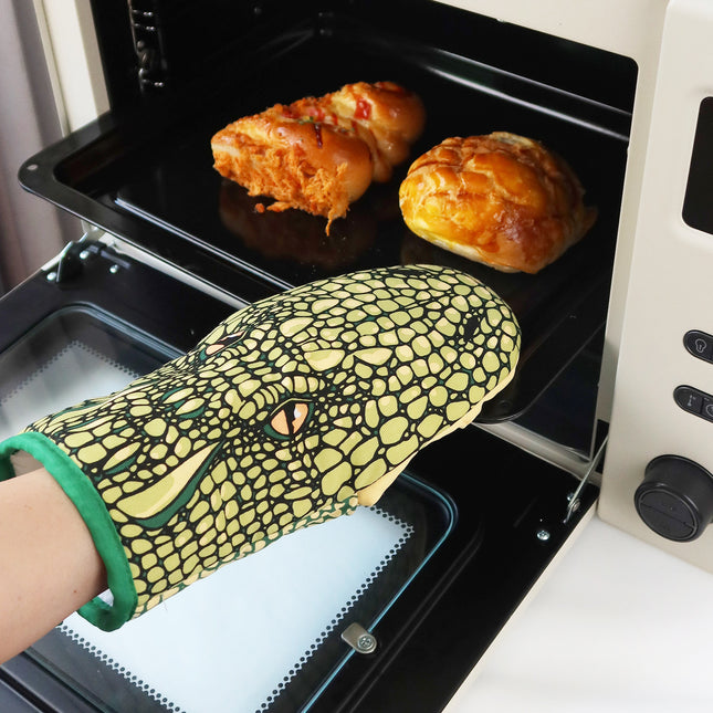 Cartoon Animal Thermal Insulation Thickening Oven Gloves BBQ Anti-scald