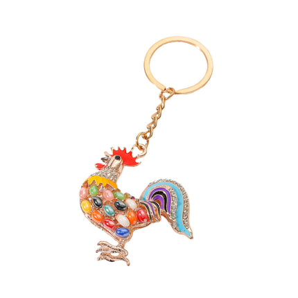 Chante Clair Sleutelring Hanger Legering Drup Olie Diamant