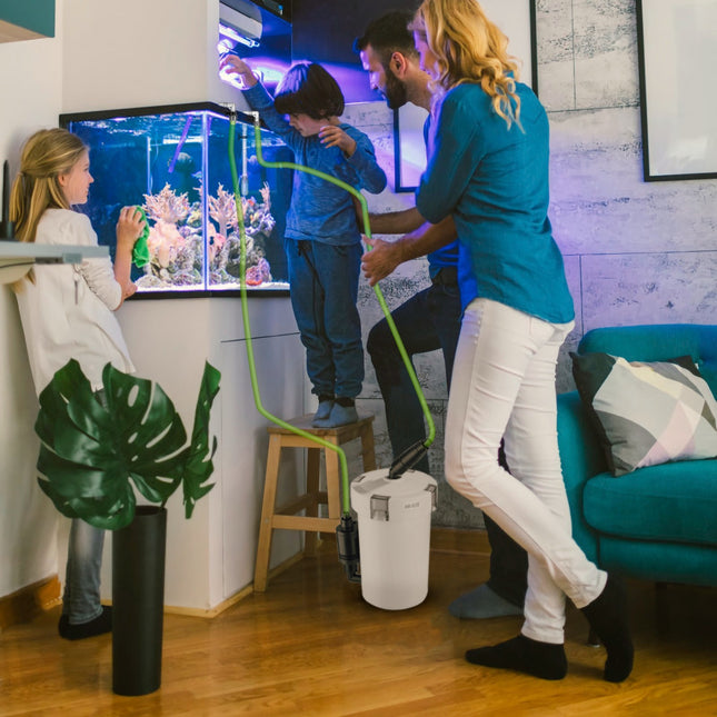 1 Stk. 3-Stufen-Außenfilter für 105-Liter-Aquarium (Fischbecken), 400 l/h, 6 W, einfache Installation, geräuscharm