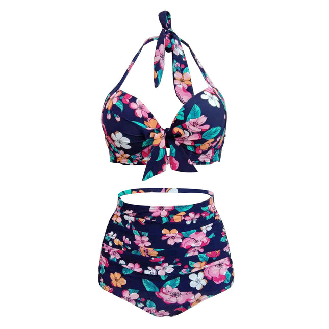 Sexy bikini back slim high waist split swimsuit