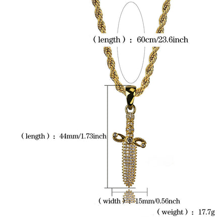 Manlike Hip Hop Halsnoerhanger
