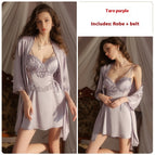 3957 Taro Purple Suit / Free Size