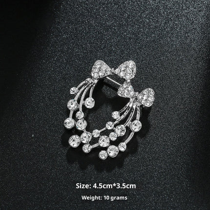 Minimalistiese Pêrel Blom Borsspeld Met Diamant Blom Bykomstigheid Speld