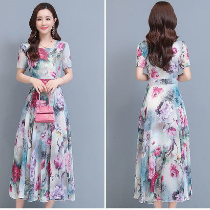 Elegant Floral Fashion Dress Women's Summer Fashion