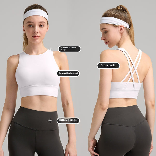 Sports Female Shockproof Push-up Running Workout Vest