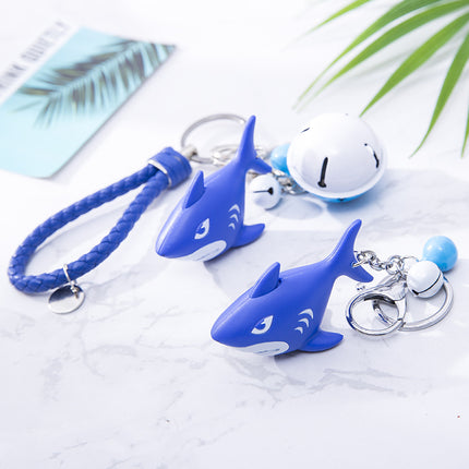 Shark LED Light And Sound Keychain Birthday Gift Couple Phone Pendant