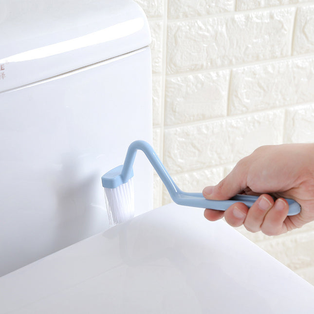 Toilet V-shaped Plastic Side Bending Brush