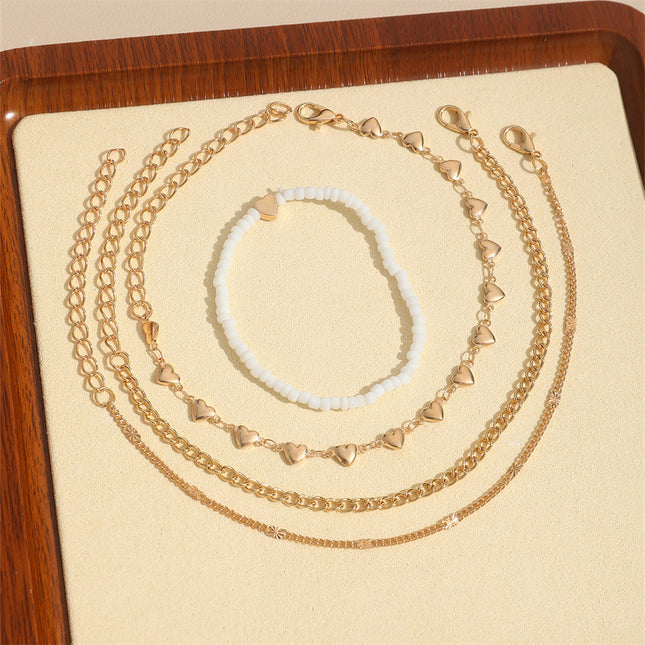 Multi-layer Anklet Retro Beach Metal Chain Anklet Suit
