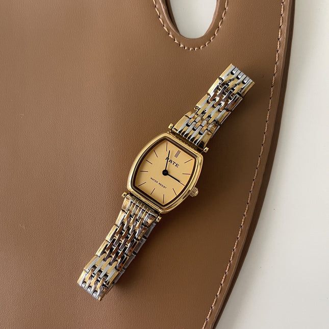 Retro Wynvat Staal Horlosie Dames