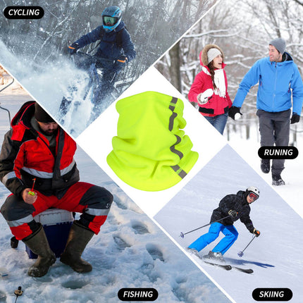 Men's Multifunctional Warm Fleece Reflective Collar