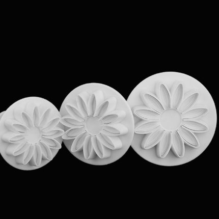 Plastic Flower Fudge Cake Decoration Tool Sugar Art Plunger Knife Baking Biscuit Mold