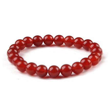 Rooi Oniks Tieroog Steen Paartjie Armband