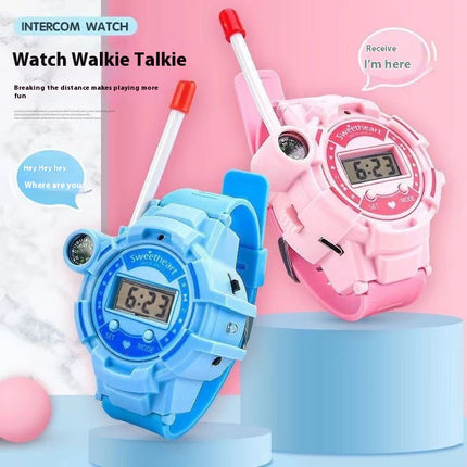 'n Paar Kinderspeelding-Walkie-talkie Horlosie Langafstand HD Draadlose Oproep