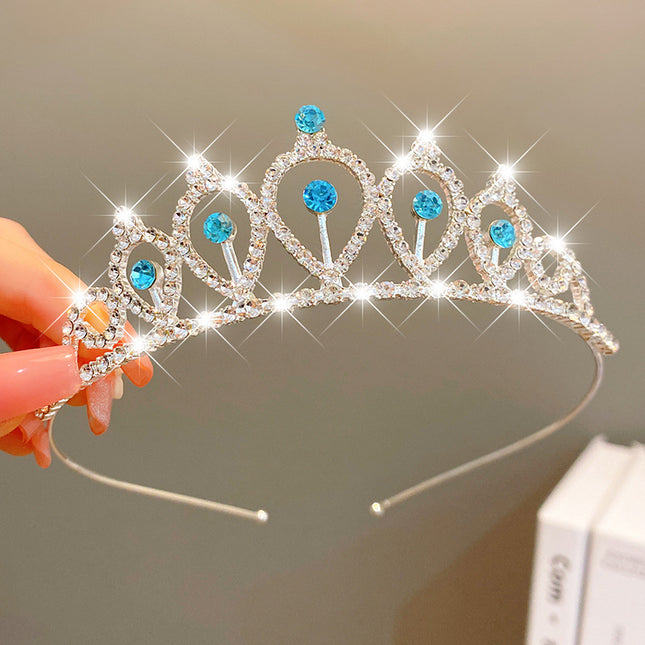 Oulike Mode Juweliersware Haarbykomstighede Veelkleurige Pêrelkroon Banket Verjaarsdag Mode Prinses Kopband Meisie Kawaii Kroon Kroon Kopband Hoofbedekking Hoofbedekking Kristal Trou Party Haarbykomstighede