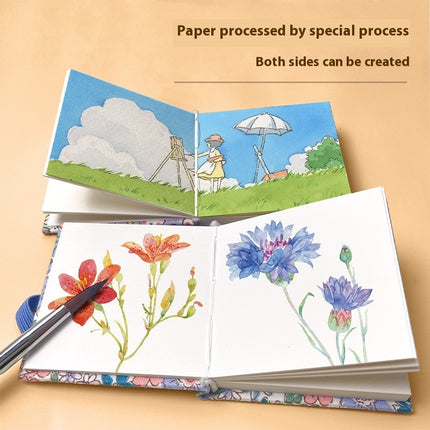 Sketch Carrying Travel Portable Good-looking Journal Book Feile Bird Fabric Mini Watercolor