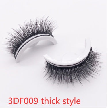 Herbruikbare 3D Nertswimpers Natuurlike Valse Wimpers Selfklevende Valse Gomvrye Grimering Wimpers Uitbreiding Sy