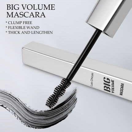 2 stuks Las Chicas 12-uur Langdurige Waterdigte 10ml Ultra Volume Verlengende Klontvrye Olievaste Swart Maskara