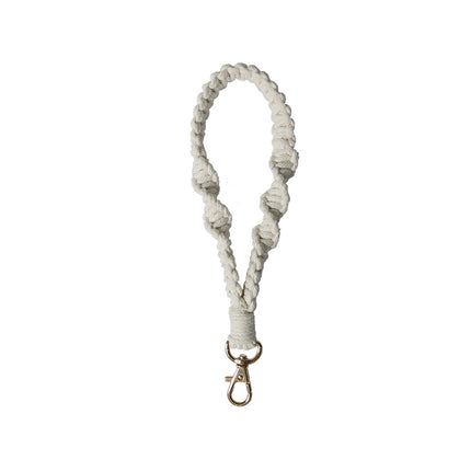 Creative Color Cotton String Woven Keychain Simple Cute Girl Style