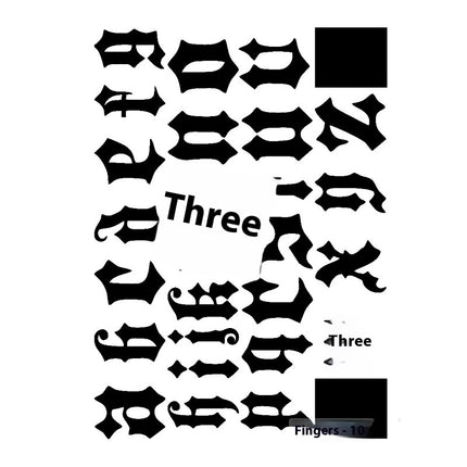 Herbal Juice Tattoo Sticker Sweat-proof Non-reflective Finger Niche Stickers